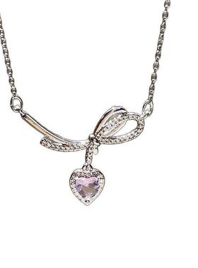 心粉设计感不锈钢锁骨气质女款