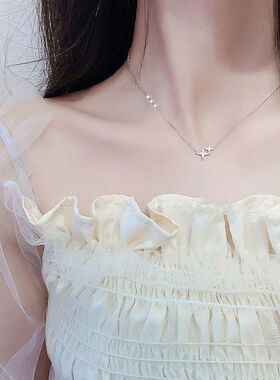 项链冷淡女简约新款四芒星2024