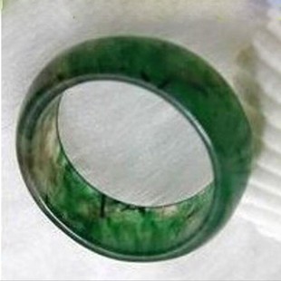 独玉戒指指环男女款式天然玉石南阳独山玉原石天蓝A货老料翡翠色