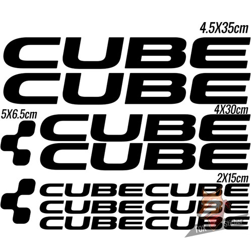 自行车架改装 CUBE 轻量化装饰贴纸多种尺寸防水防晒多色可选