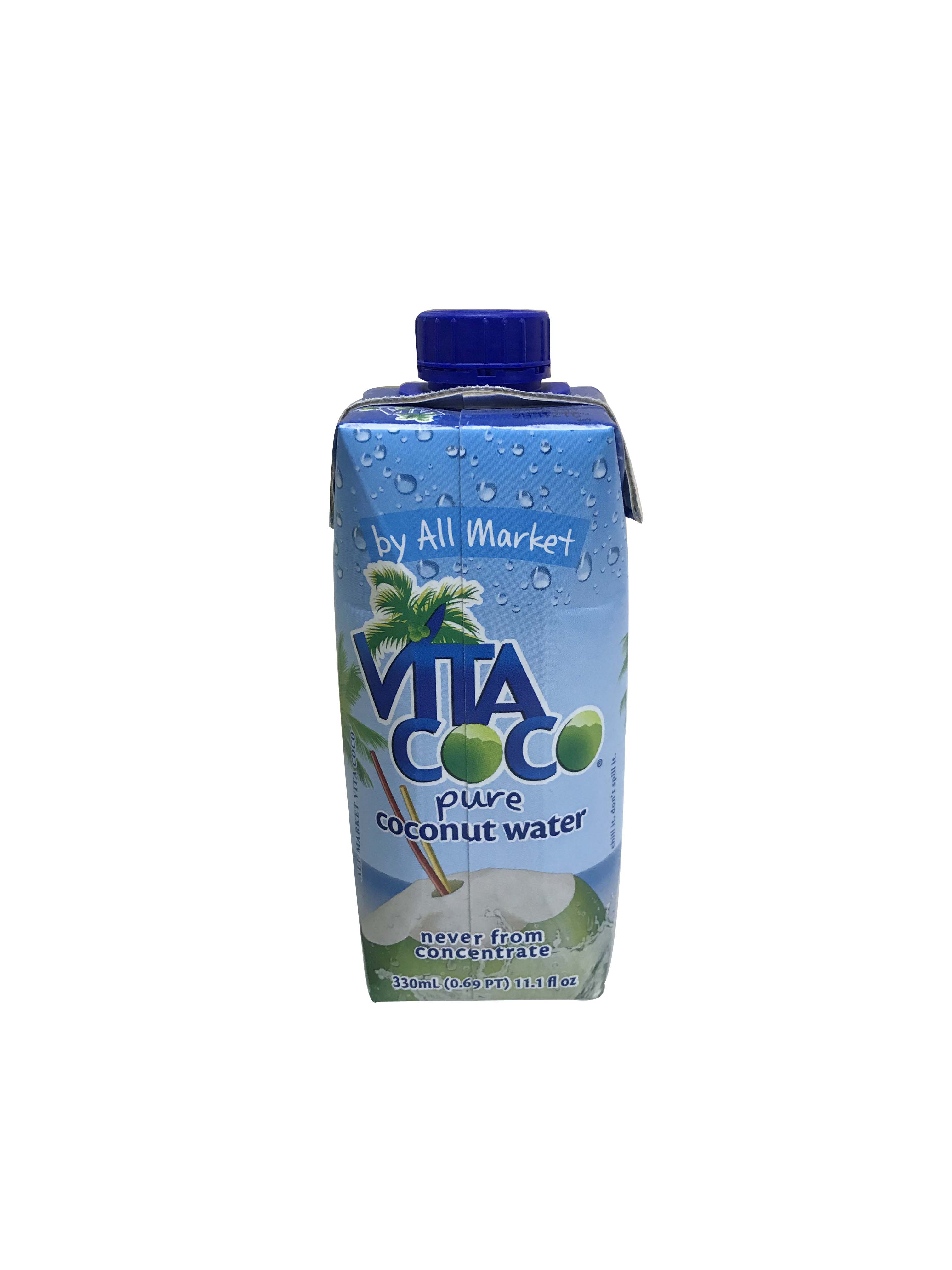 包邮唯他可可椰子水饮料Vita coco coconut water 330ml 咖啡/麦片/冲饮 纯果蔬汁/纯果汁 原图主图