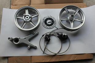 林海飞鹰劲战二代三代目四代目古斯特劲战BWS鼓刹改装后碟刹套件