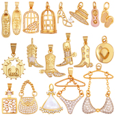 高筒靴子 运动 牛仔帽 拖鞋 手链挂件 K68 高跟鞋 DIY饰品配件