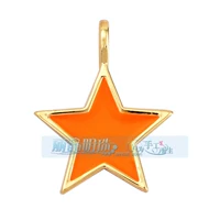 L19 пятиконечная звезда флуоресцентно-оранжевого цвета