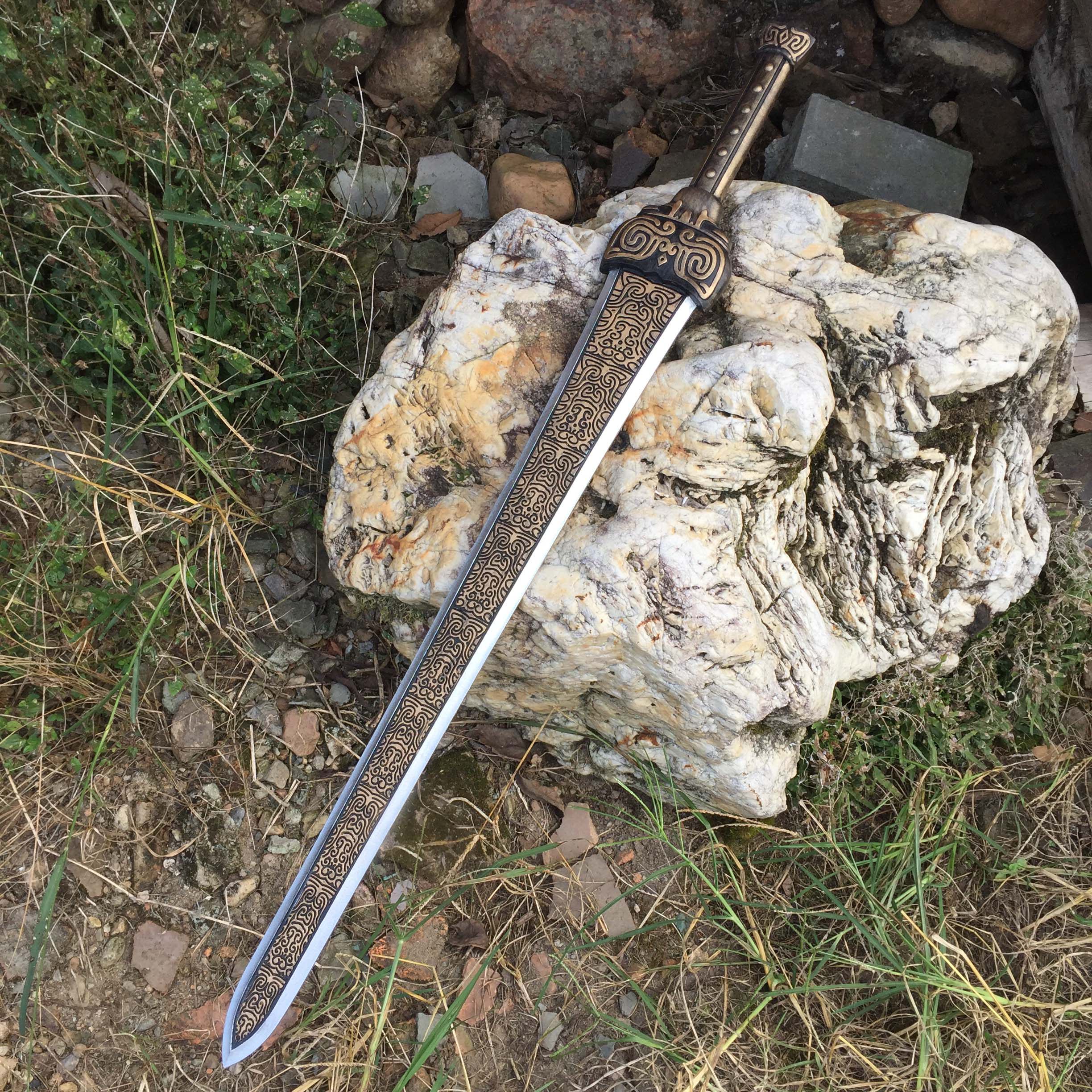 木剑武器轩辕剑周边木质刀剑手办男孩女孩玩具道具榉木桃木