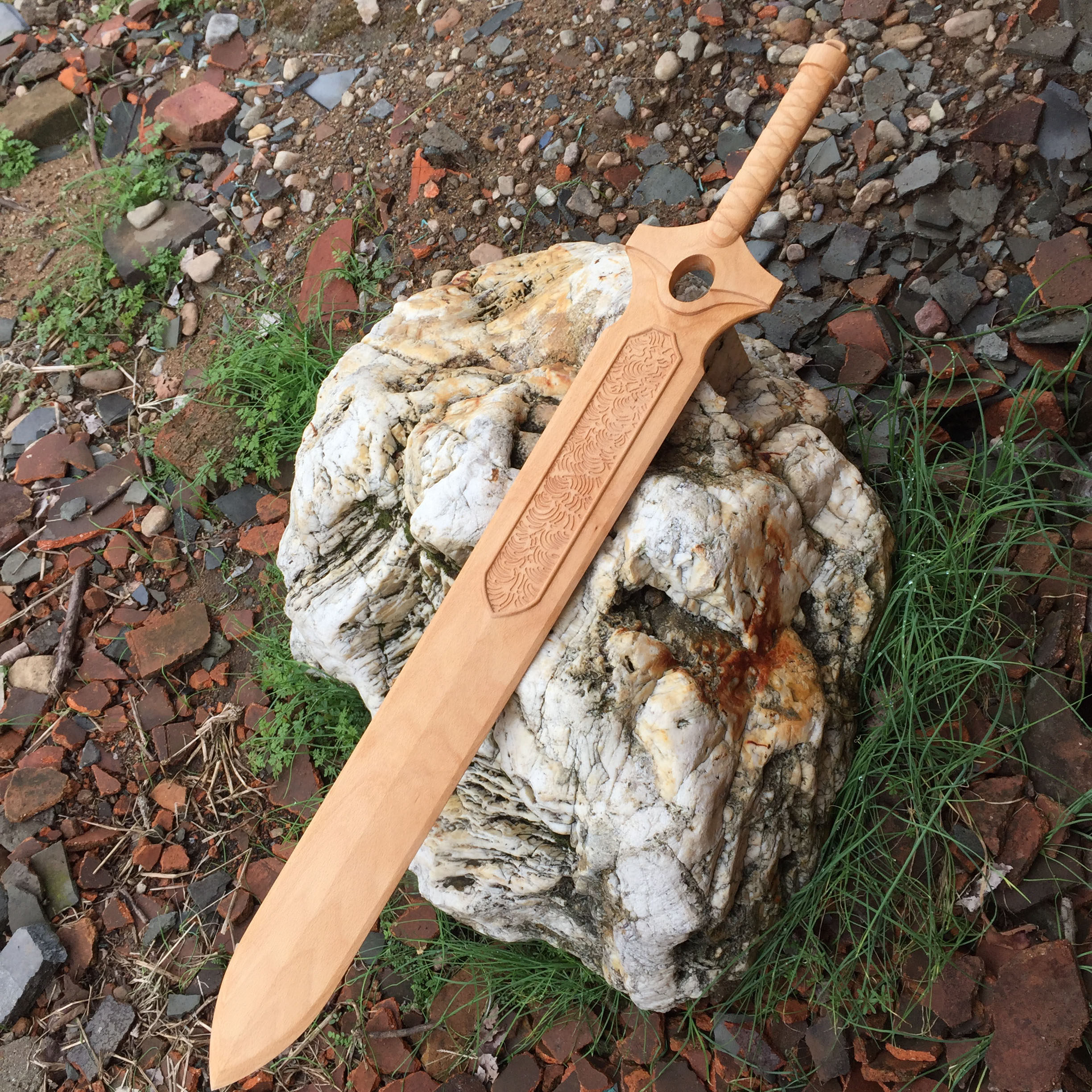 实木雕刻正品龙虎门震乾坤1比1还原手工纯电视道具周边cos一体动