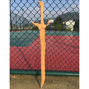 木剑武器神兵玄奇天晶剑木质周边刀剑男孩玩具东阳木雕来图订制