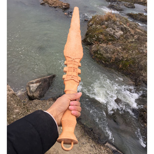 木剑射雕英雄传杨过玄铁重剑木质周边影视刀剑东阳木雕