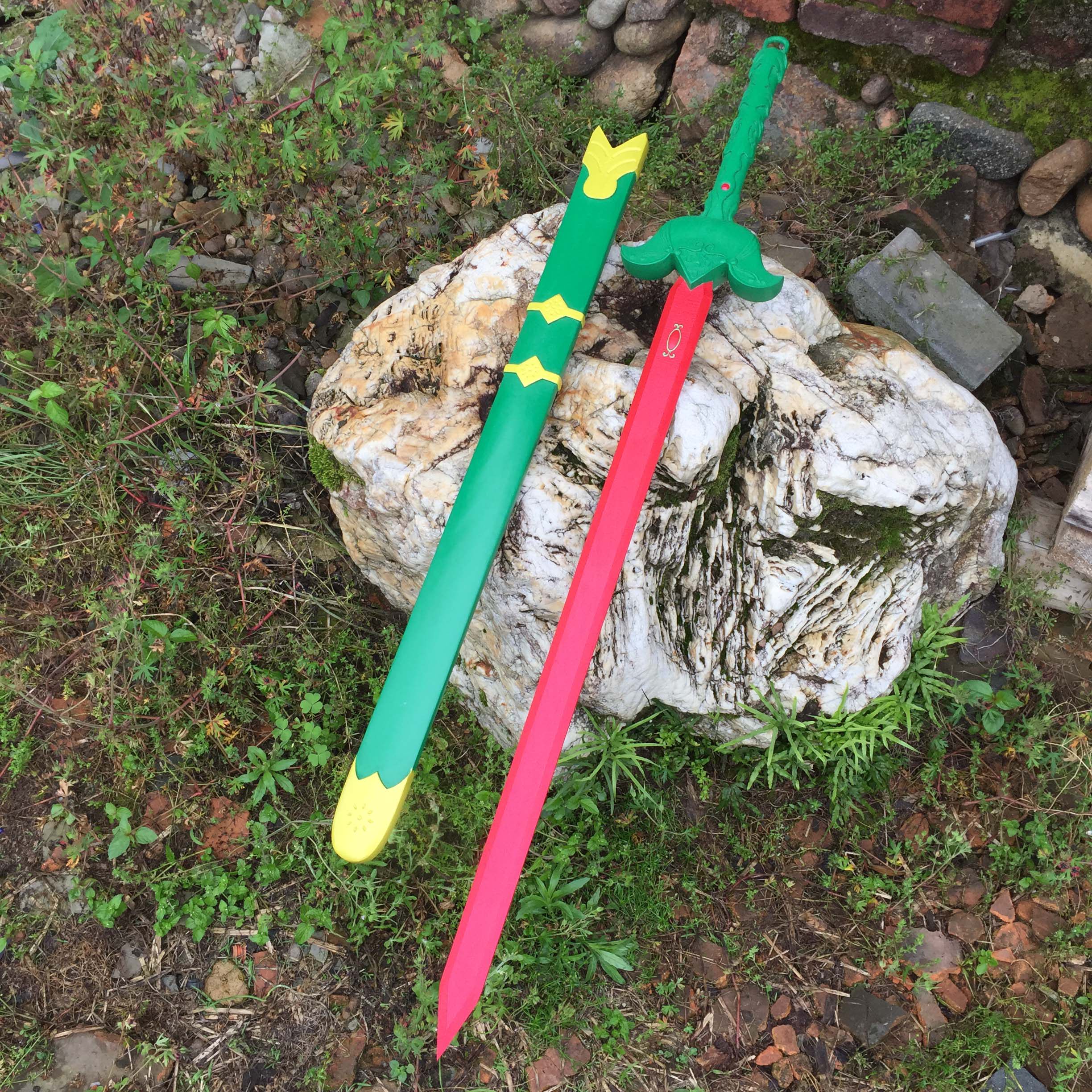 木剑兵器雄霸天下 断浪火麟剑木质周边刀剑手工东阳木雕1比1还原