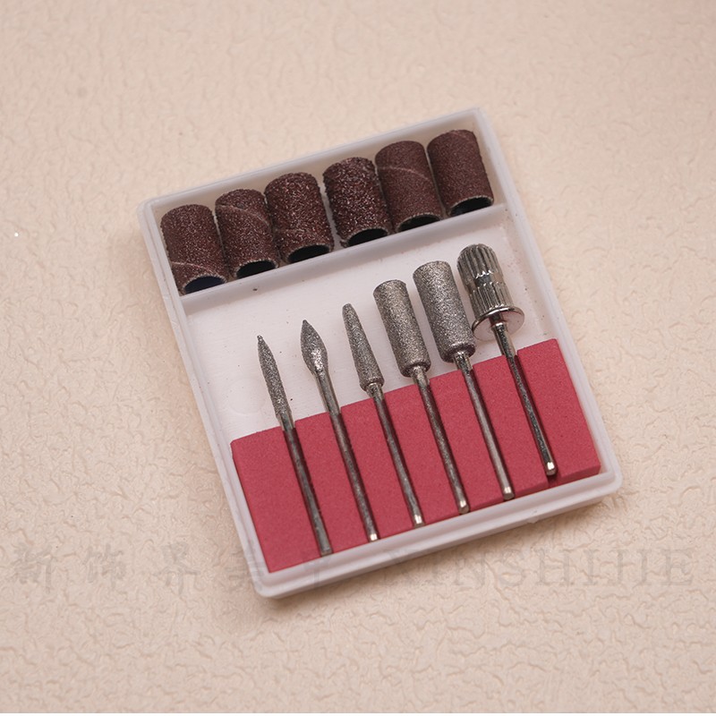 801打磨机配件6支头美甲工具