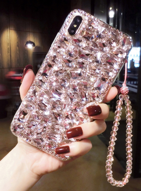 oppoReno14奢华贴钻手机壳reno15pro全包防摔12女款网红A93保护套4se高档水晶findX8软硅胶6水晶7个性Find X9