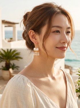 流苏海边度假夏日ins欧美氛围感