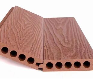 塑木地板室外防水深压纹DIY板别墅围栏墙板子母槽无缝拼接公母扣