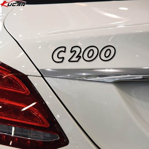 适用奔驰C系车尾车标立体