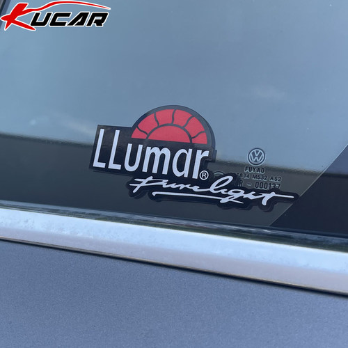 汽车贴纸创意个性后三角侧窗龙膜logo贴小标志后档风玻璃贴LLumar