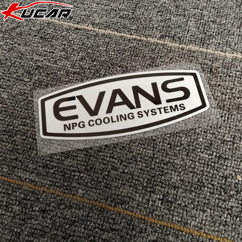 evans车贴纸爱温冷却液标志