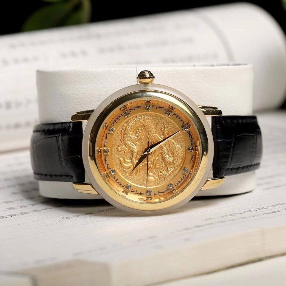 天然和田玉金丝白玉手表镀金龙凤情侣玉石腕表时尚石英表防水证书,手表,国产腕表,淘宝优惠券,粉丝福利购,淘宝优惠卷