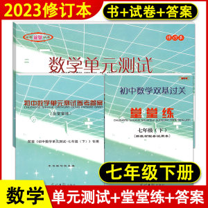 初中数学单元测试堂堂练七年级下