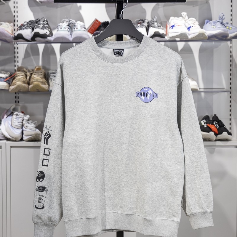 李宁男子圆领加绒保暖套头卫衣