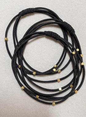 韩国气质简约女高弹力满天星发绳纤细头绳发圈橡皮筋ins2024新款