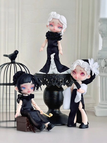 Laura劳拉黑白光谱bjd潮玩盲盒