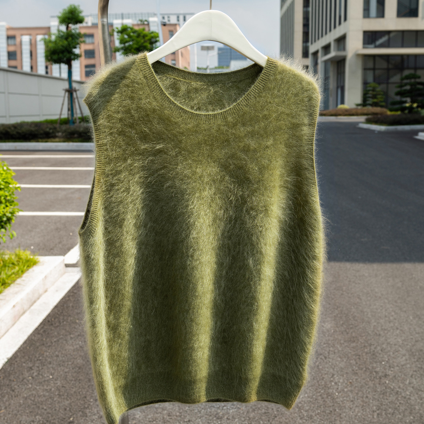 秋冬新款100%纯山羊绒衫女圆领拉绒针织马甲宽松毛衣背心坎肩上衣,女装/女士精品,羊绒衫,淘宝优惠券,粉丝福利购,淘宝优惠卷