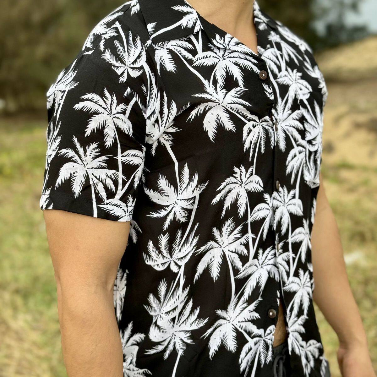 하이난 섬 착용 비치웨어 산야 하와이 여행 남성과 여성 커플 대형 셔츠 꽃 168 코튼 실크 정장