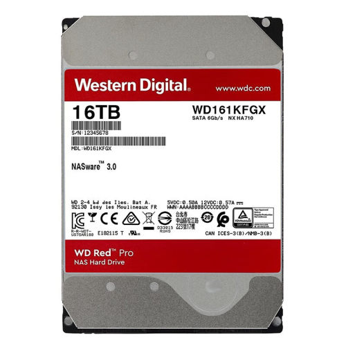 西部数据 WD   红盘 Pro 7200转 SATA接口 3.5英寸 WD161KFGX 16T