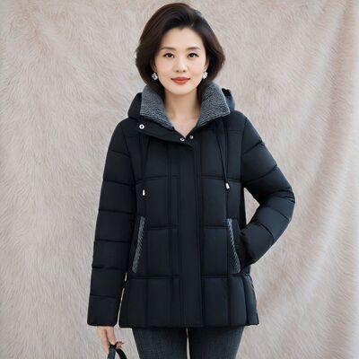 中老年棉服女短款冬装加厚妈妈装