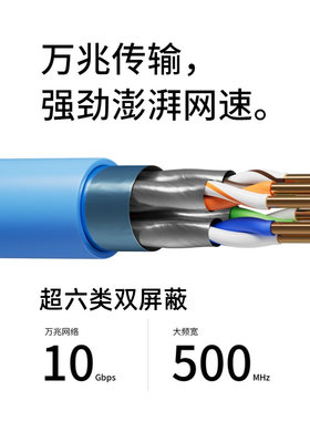 TP-LINK超六类双屏蔽万兆极速