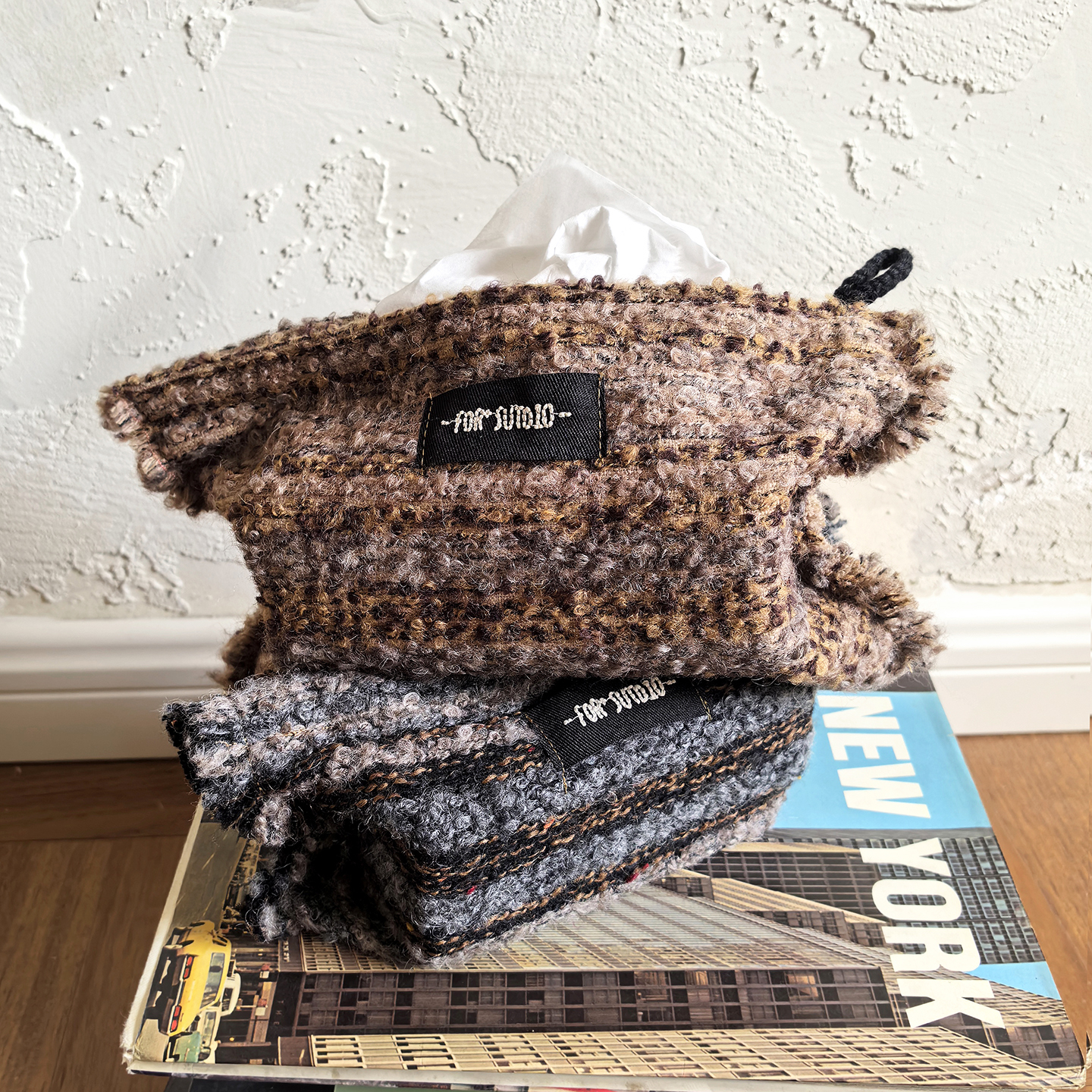 福笙中古羊毛肌理感纸巾袋