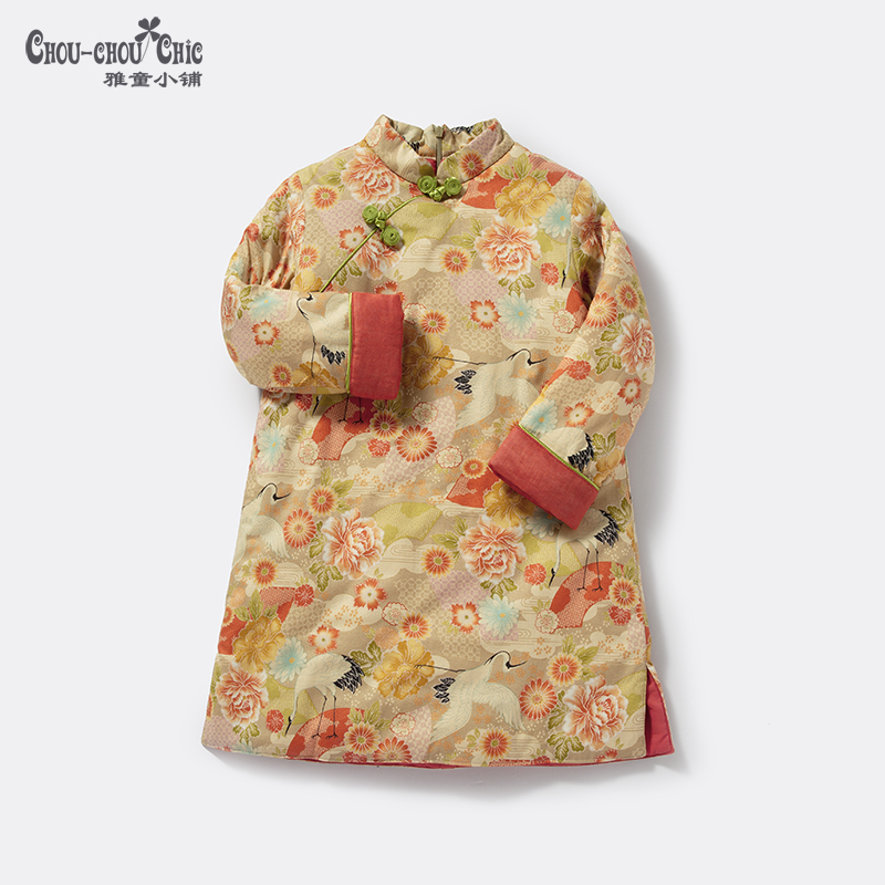 雅童小铺女童旗袍夹棉