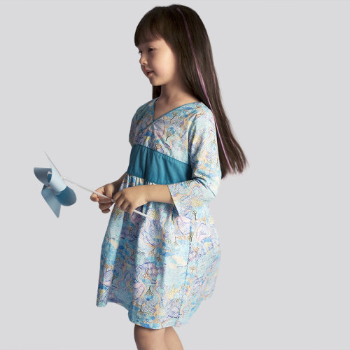 女童春夏新中式汉服公主连衣裙