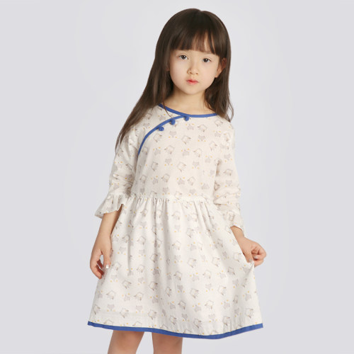雅童小铺女童春夏全棉汉服连衣裙