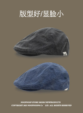 日系复古前进帽贝雷帽
