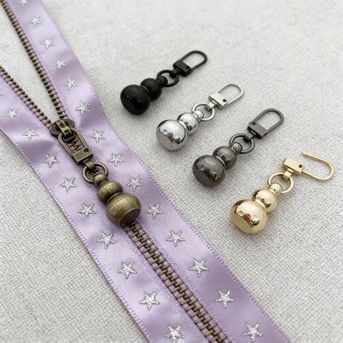 拉链头装饰品可拆卸铜葫芦拉链头衣服小孔拉锁头背包拉片万能替换