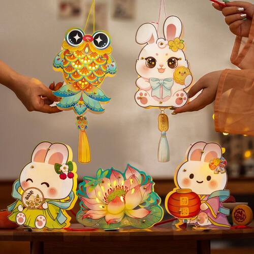 儿童手工艺品diy自己做灯