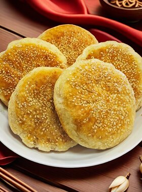 天津特产小吃芝麻油酥烧饼传统甜