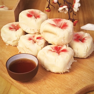 天津特产糕点炉粽子多种口味枣泥豆沙山楂传统工艺制作白皮糕点心