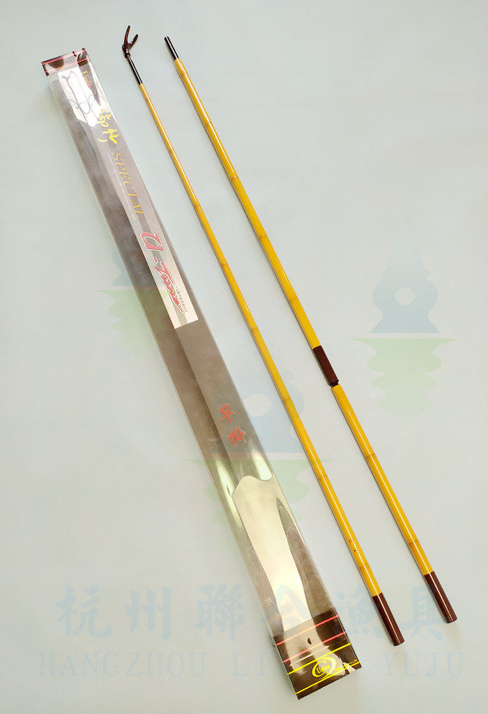 【苏州联合 御竹印龙 支架竿挂】钓鱼碳素鱼竿并继垂钓杆架三本