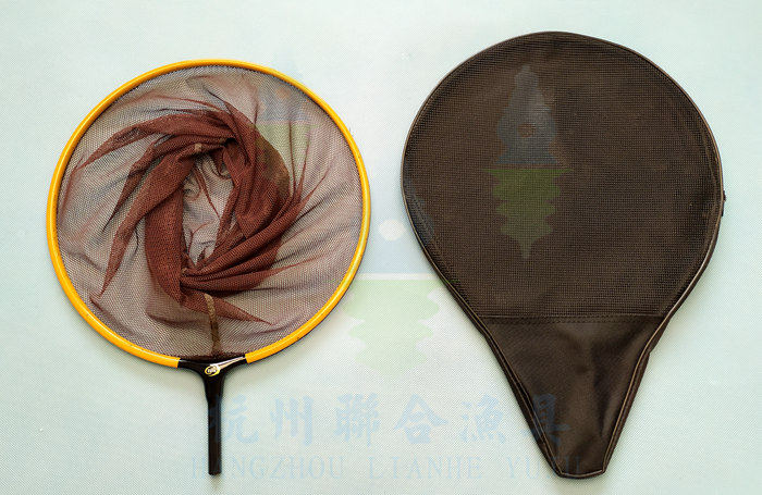 【苏州联合 新款凯 抄网头】钓鱼碳素抄网杆网头抄鱼鱼竿并继玉柄