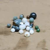 新疆和田白玉碧玉墨玉籽料圆珠鼓珠老型珠转运珠隔珠配珠文玩配饰