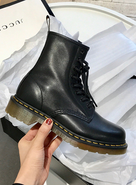 青衣自制固特异马丁靴女英伦风2023新款百搭网红真皮秋冬短靴ann
