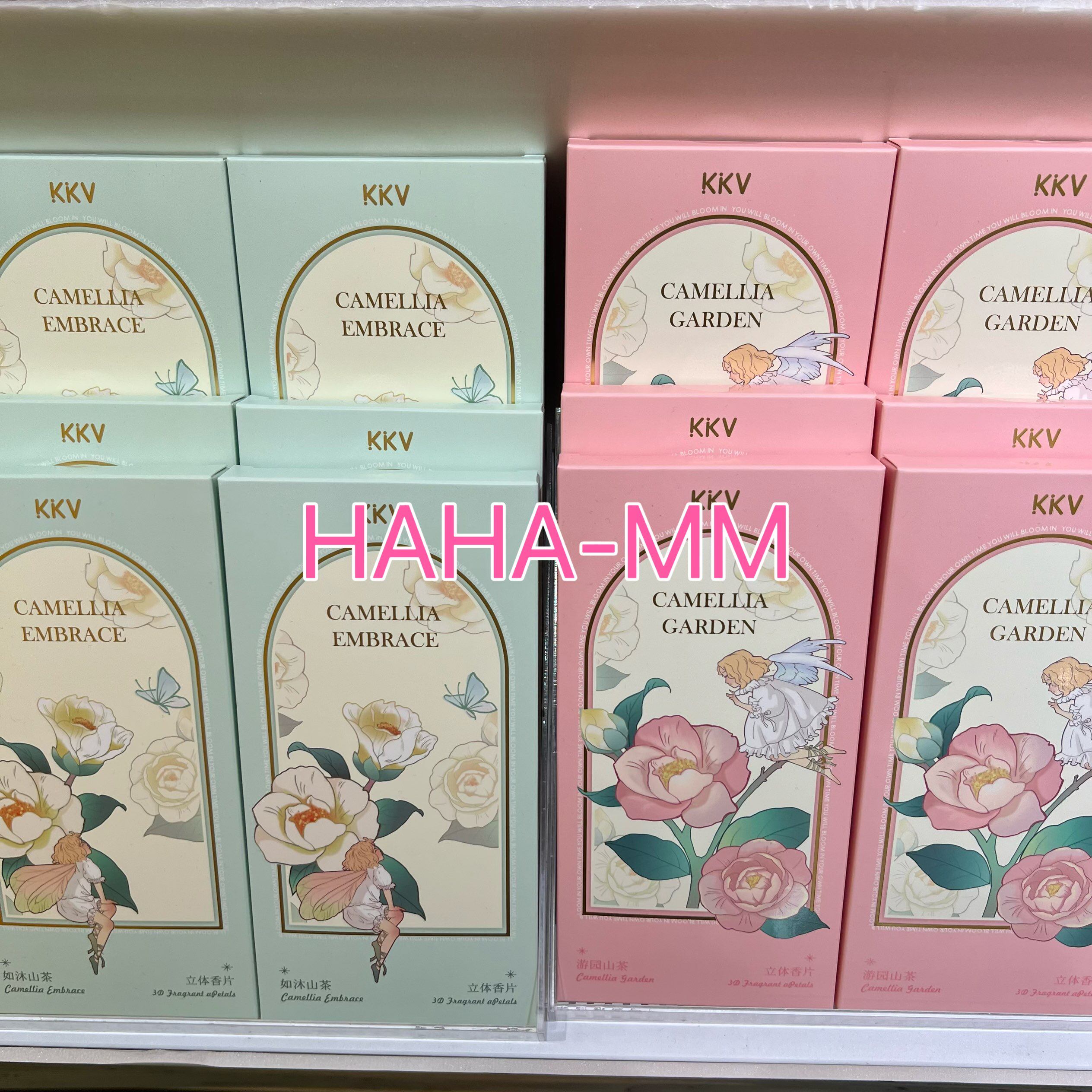 KKV山茶花立体香薰片香卡香包图片