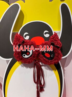 【KKV】Pingu毛绒发带耳罩安可拉红色