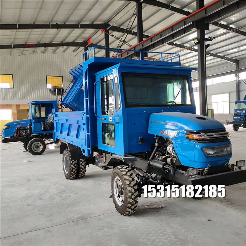 爬山王拖拉机5吨全封闭驾驶室四不像车四驱四不像农用车爬坡强大