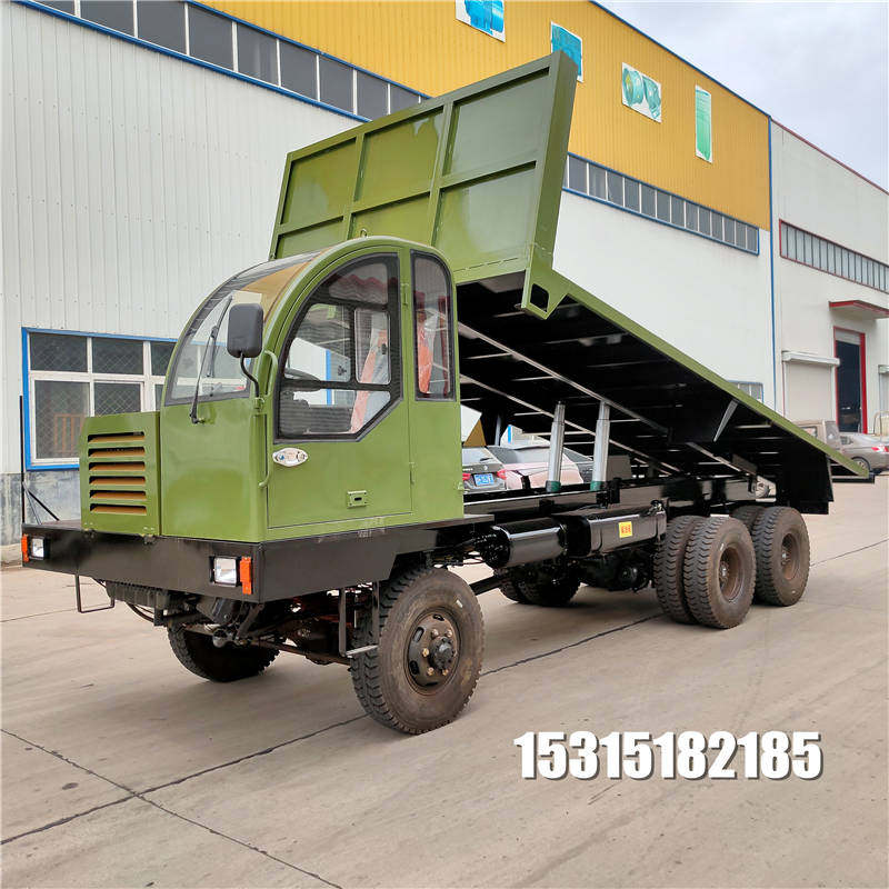 农用柴油车后八轮六驱自卸车拖拉机后八轮渣土车翻斗车四不像厂家