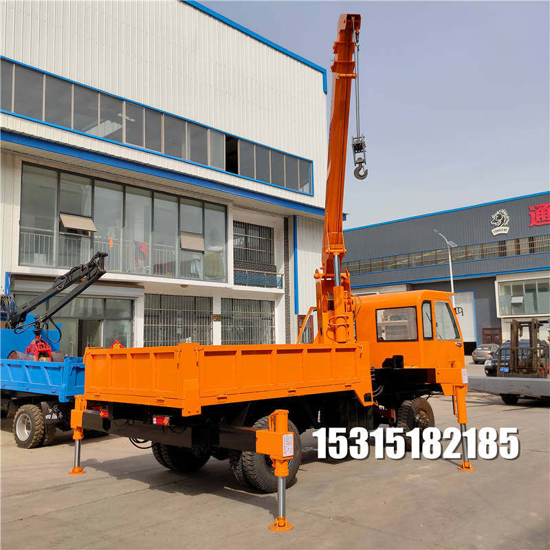 四不像车载吊机柴油运输车10吨随车吊四驱随车吊挖一体车支持定制