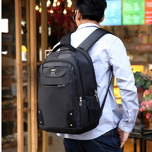 商务简约时尚背包雪峰狼学生书包