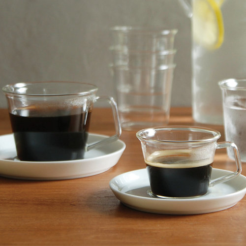 日本Kinto耐热玻璃带把手咖啡杯